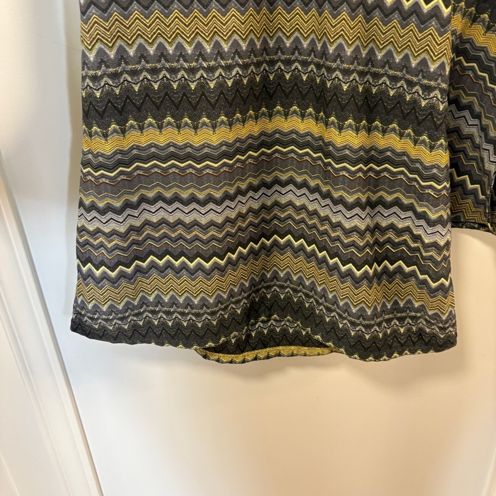 Element Womens Long Split Bell Sleeve Dress Sz Medium Keyhole Back , Aztec Print - Picture 7 of 13